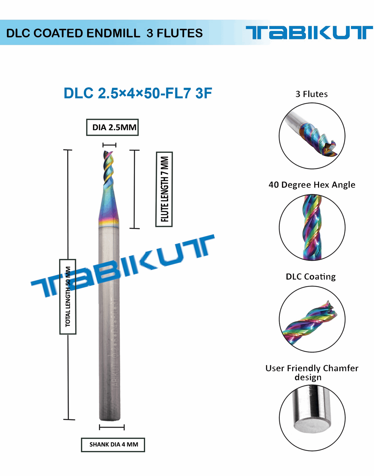 3 flute Endmill