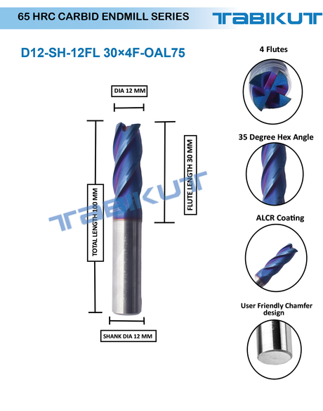 Carbide Ball nose 55 HRC