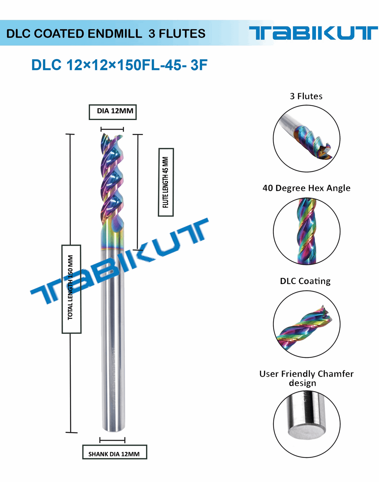 150MM Carbide Endmill