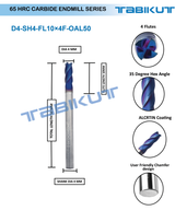 Carbide Endmill 65 HRC