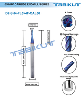 Carbide Endmill 65 HRC