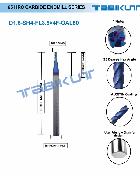 1.5mm Carbide Endmill