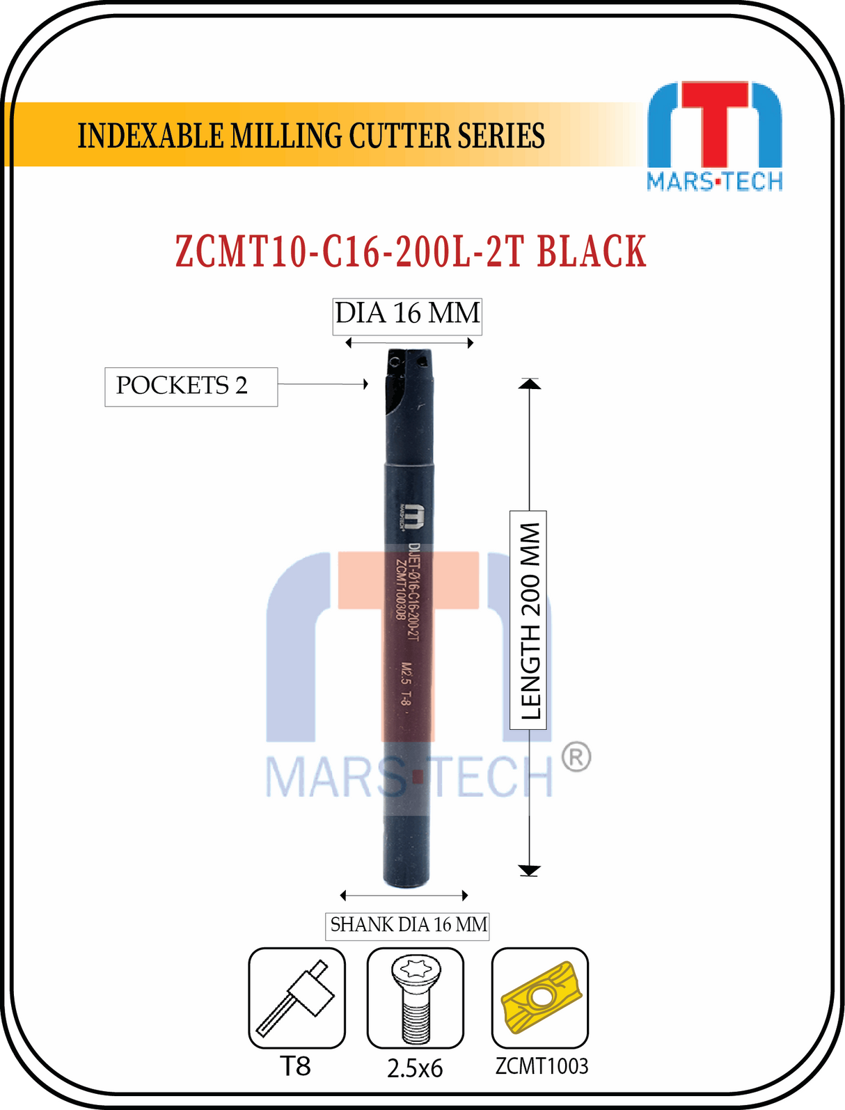 16 mm ZCMT10 Insert cutter