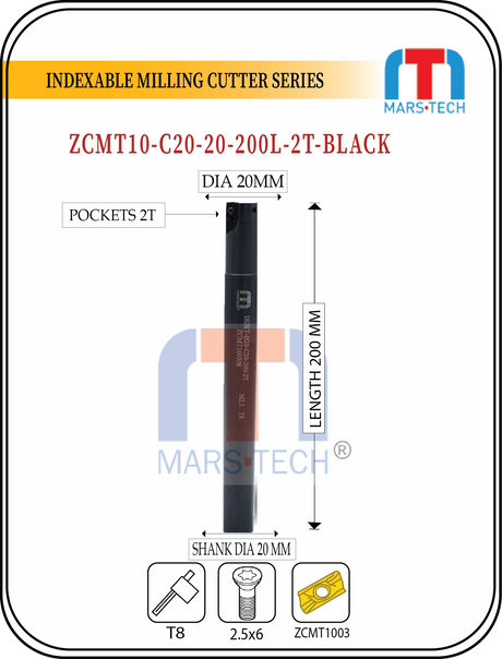 20mm Indexable Milling cutters ZCMT10