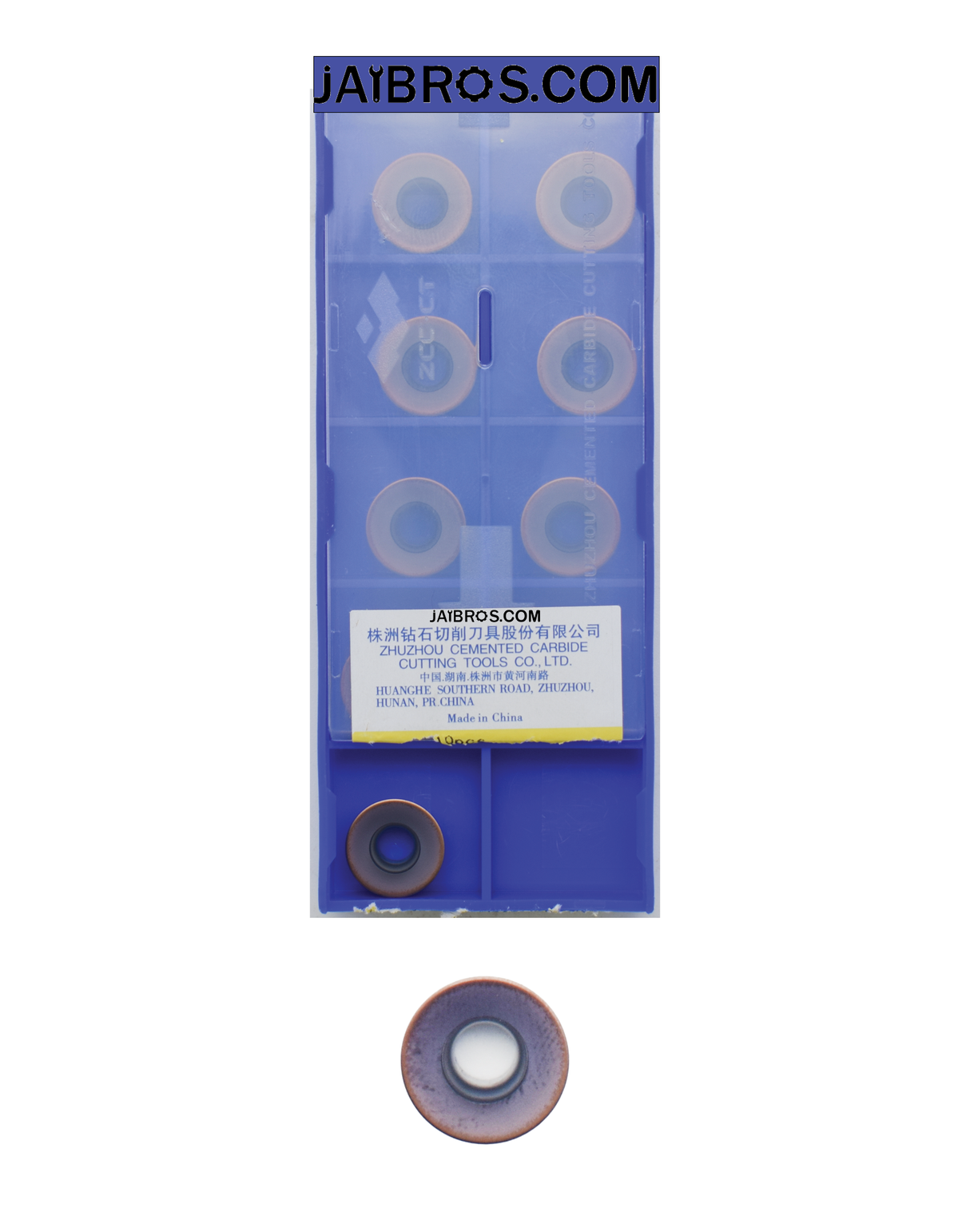 ZCCCT R6 Carbide Insert RDKW1204 ybg202/205 pack of 10 - Jaibros