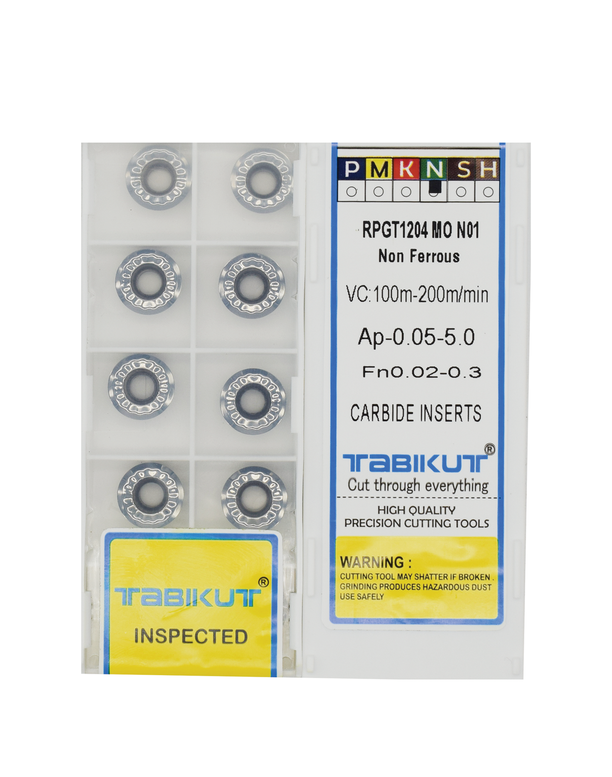 RPGT1204 Non ferrous insert TABIKUT pack of 10