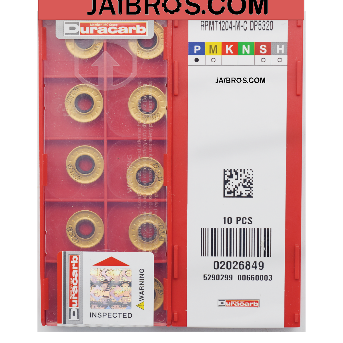 R6 Duracarb Carbide Insert RPMT1204 | Buy CNC Inserts Jaibros