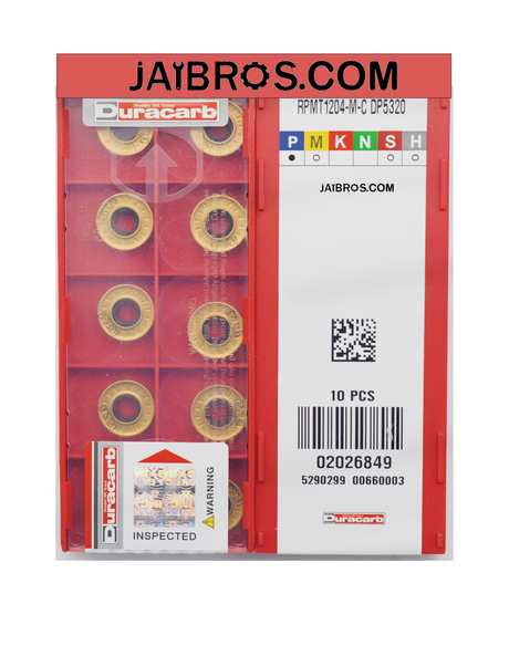 R6 Duracarb Carbide Insert RPMT1204 - Jaibros