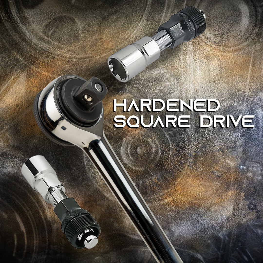 Round Head Ratchet Handle ,1/2 250mm ,Square Drive,E-2204