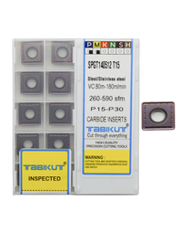SPGT T15 grade inserts multigrade for steel, stainless steel pack of 1 ...
