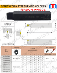 Thumbnail for SRDCN 2525 RC1204 insert holder for turining radius pack of 1