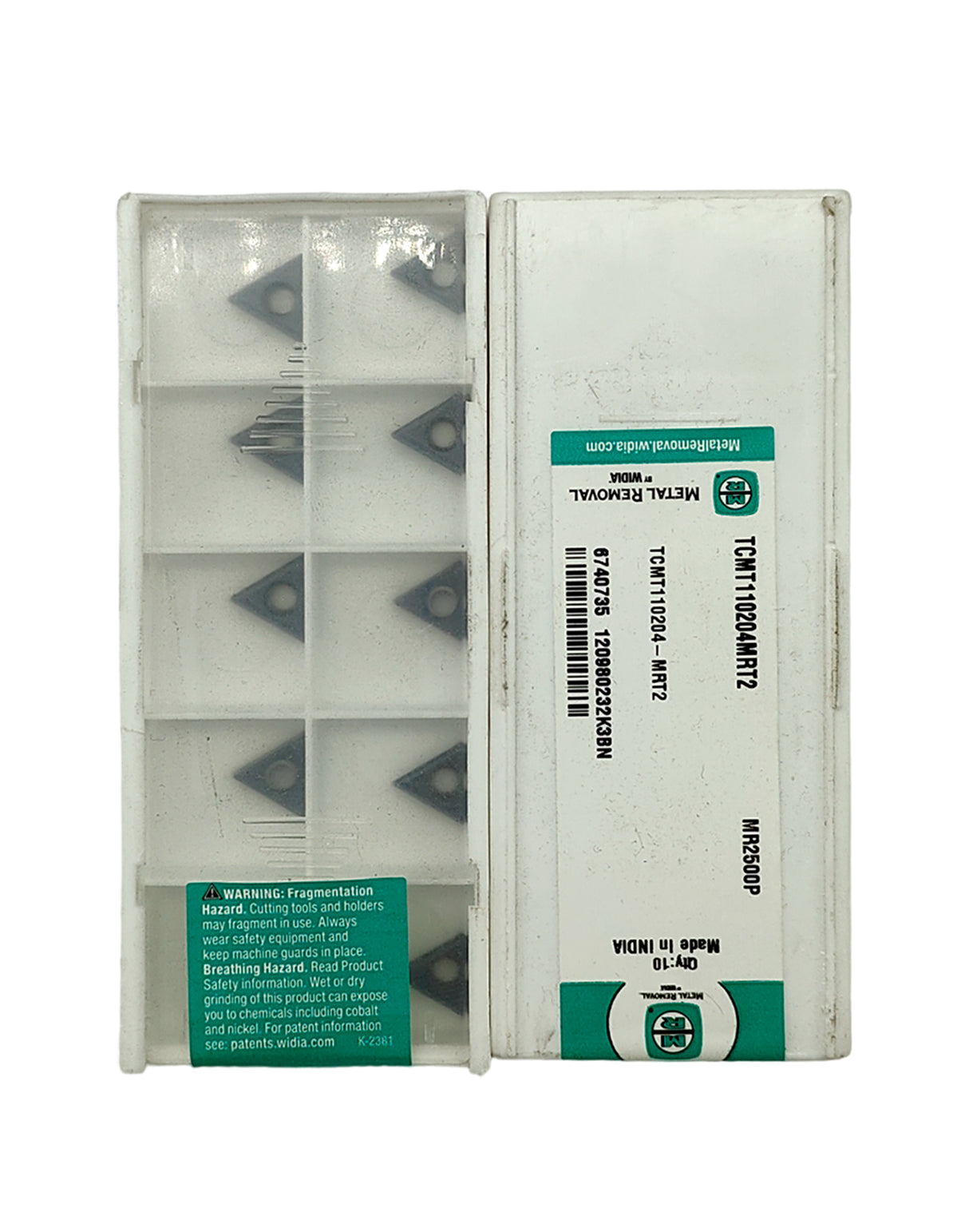 Widia TCMT110204 mr2500 grade pack of 10