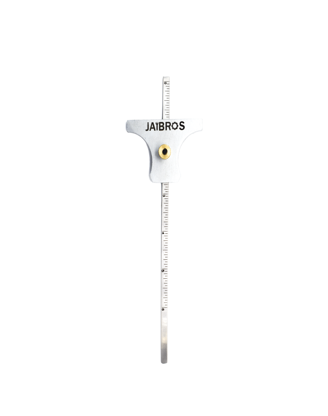 Jaibros 6 inch 150 mm vernier type depth gauge multipurpose stainless steel white finish pack of 1