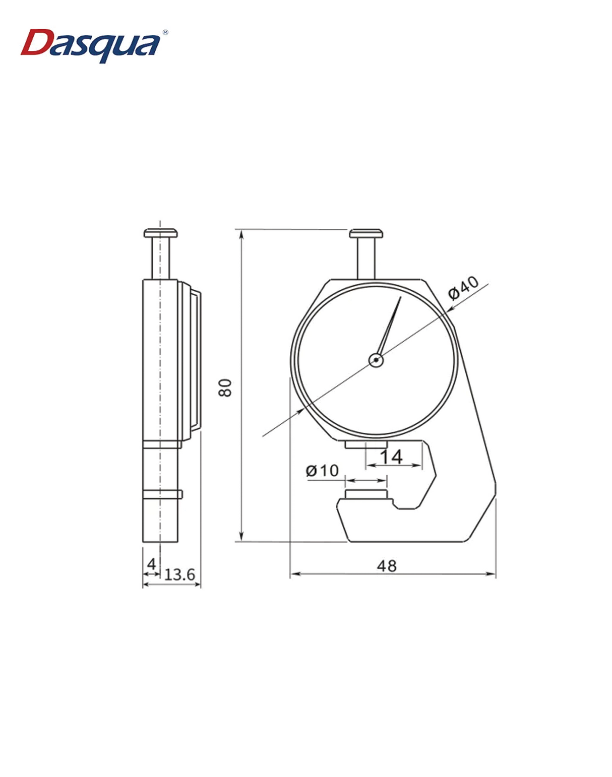 Dasqua 0-10mm Thickness Gauge