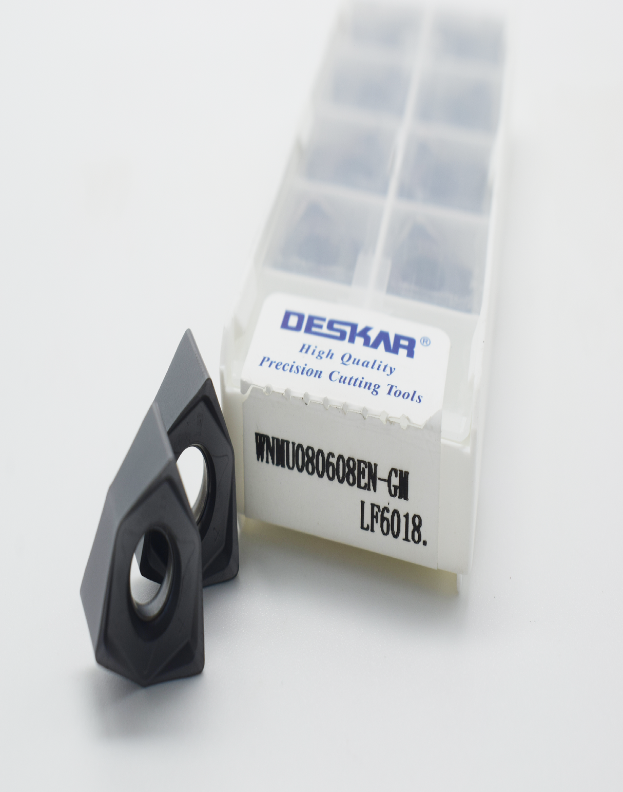 Deskar WNMU080608 EN GM LF6018 Carbide Insert For Steel And SS Pack Of 10