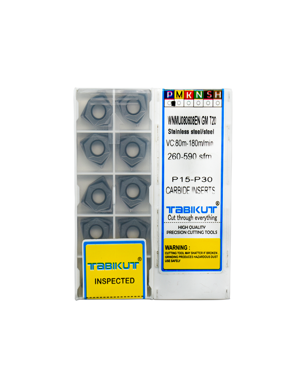 WNMU080608 ENGM T20 Carbide Insert For Steel And SS Pack Of 10