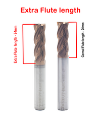 Thumbnail for 8mm Carbide Endmill 55 HRC 4 Flutes Total Length Is 60/75/100/150/200 MM