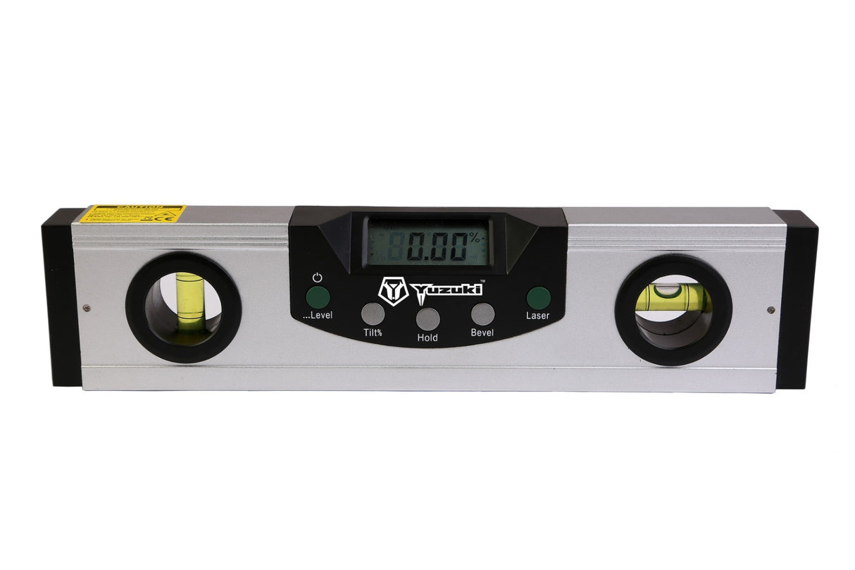 Yuzuki Digital Level Inclinometer With Magnetic Base And Laser 9"/225mm