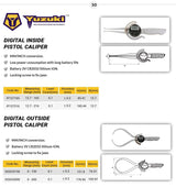 Yuzuki Digital Outside Pistol Caliper 0-150mm