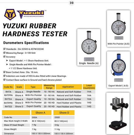 Rubber Hardness Tester Shore A Durometer Export Quality