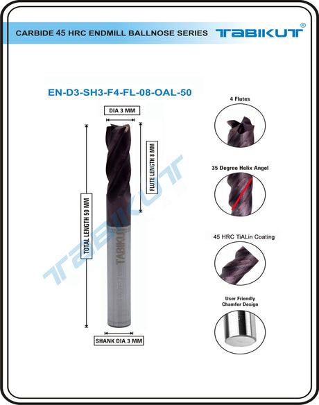 3 mm Carbide Endmill 