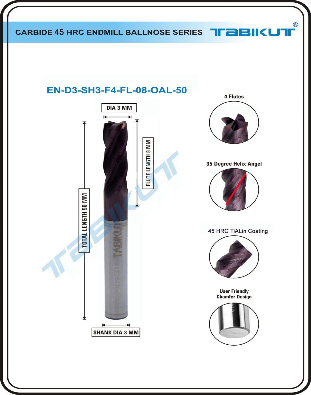 3 mm Carbide Endmill 
