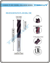 16 mm Carbide Endmill 45 HRC