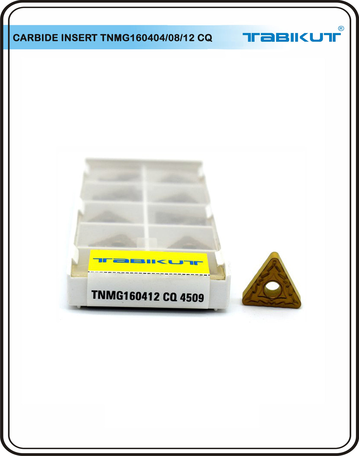 TNMG160404/08/12 CQ 4509 Chipbreaker Insert