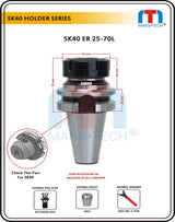 Sk40 Er25um-70L,100L Collet Chuck