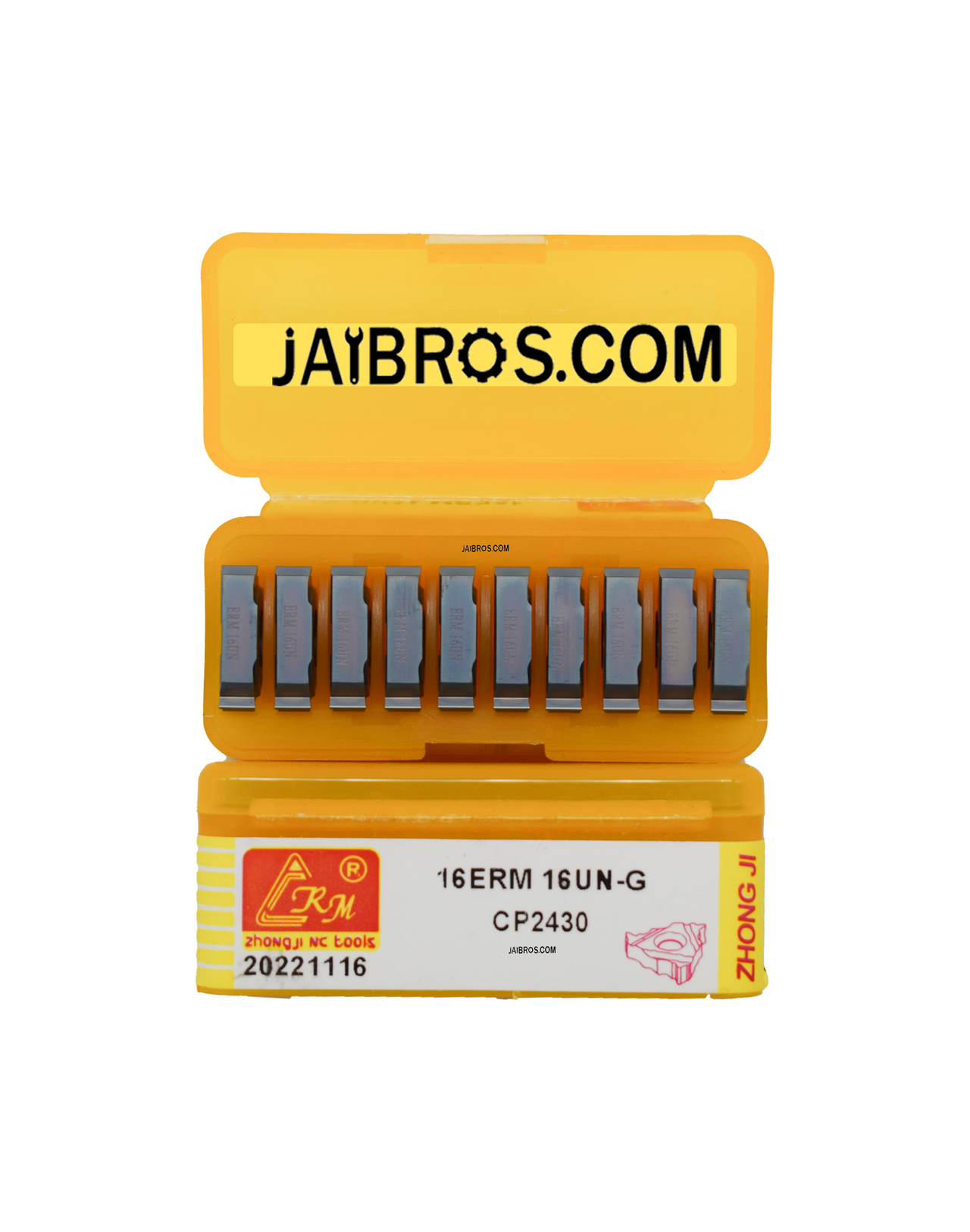 16 ER/IR 16UN External/Internal Threading CRM carbide Insert pack of 10