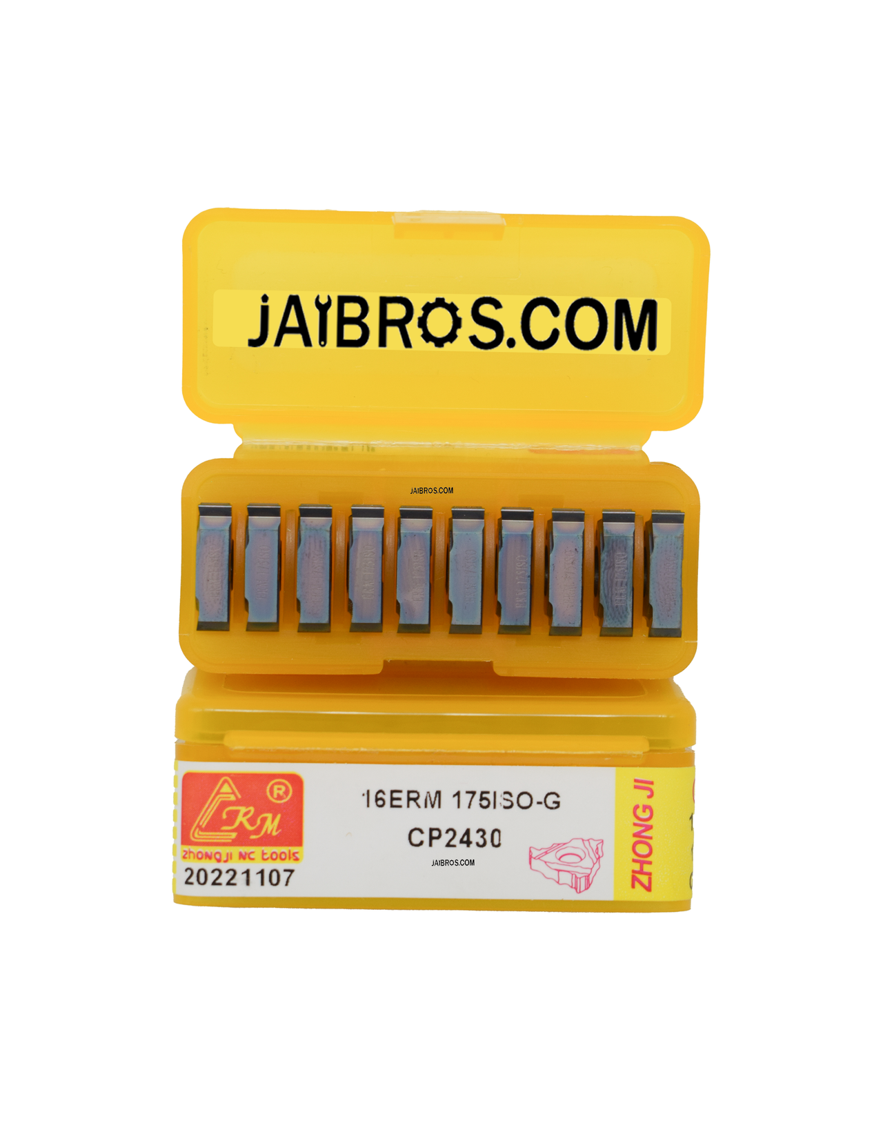 16 ER/IR 175ISO External/Internal Threading CRM carbide Insert pack of 10