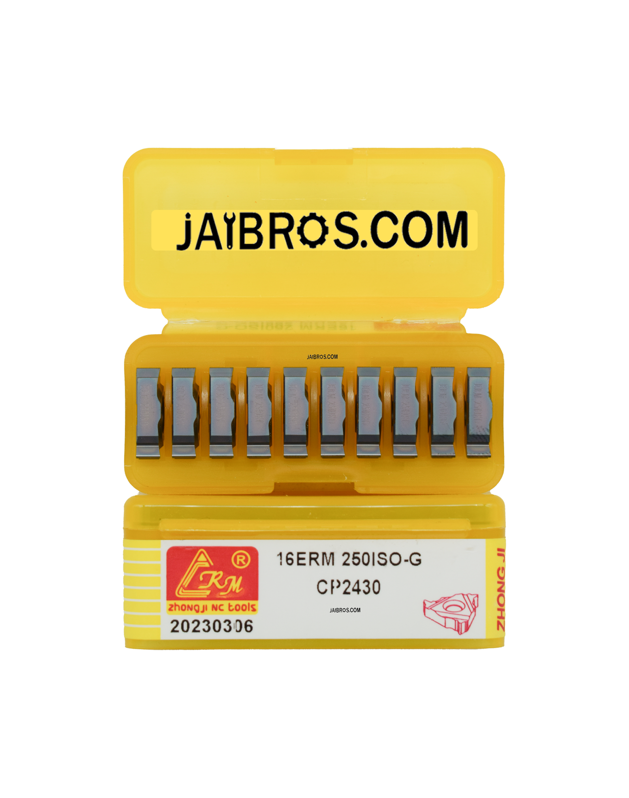 16 ER/IR 250ISO External/Internal Threading CRM carbide Insert pack of 10