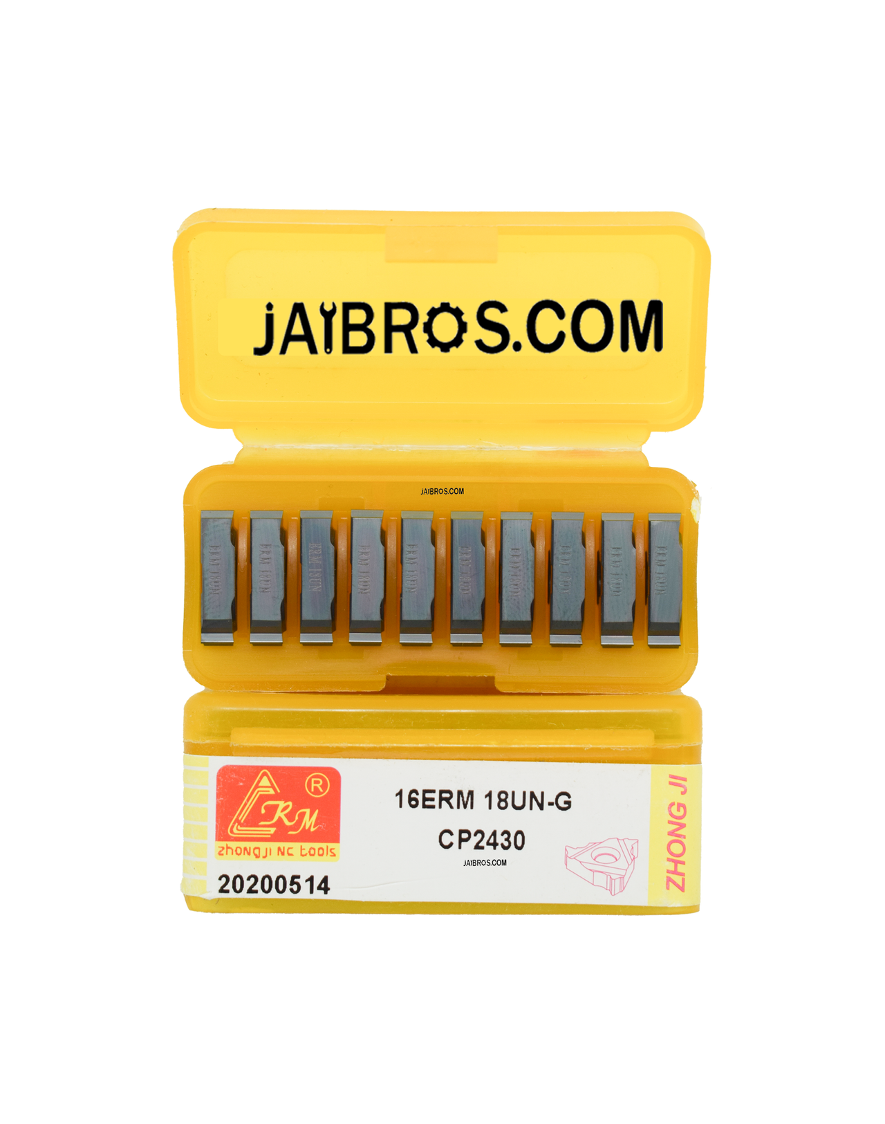 16 ER/IR 18UN External/Internal Threading CRM carbide Insert pack of 10