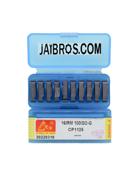 Thumbnail for 16 ER/IR 100ISO External/Internal Threading CRM carbide Insert pack of 10