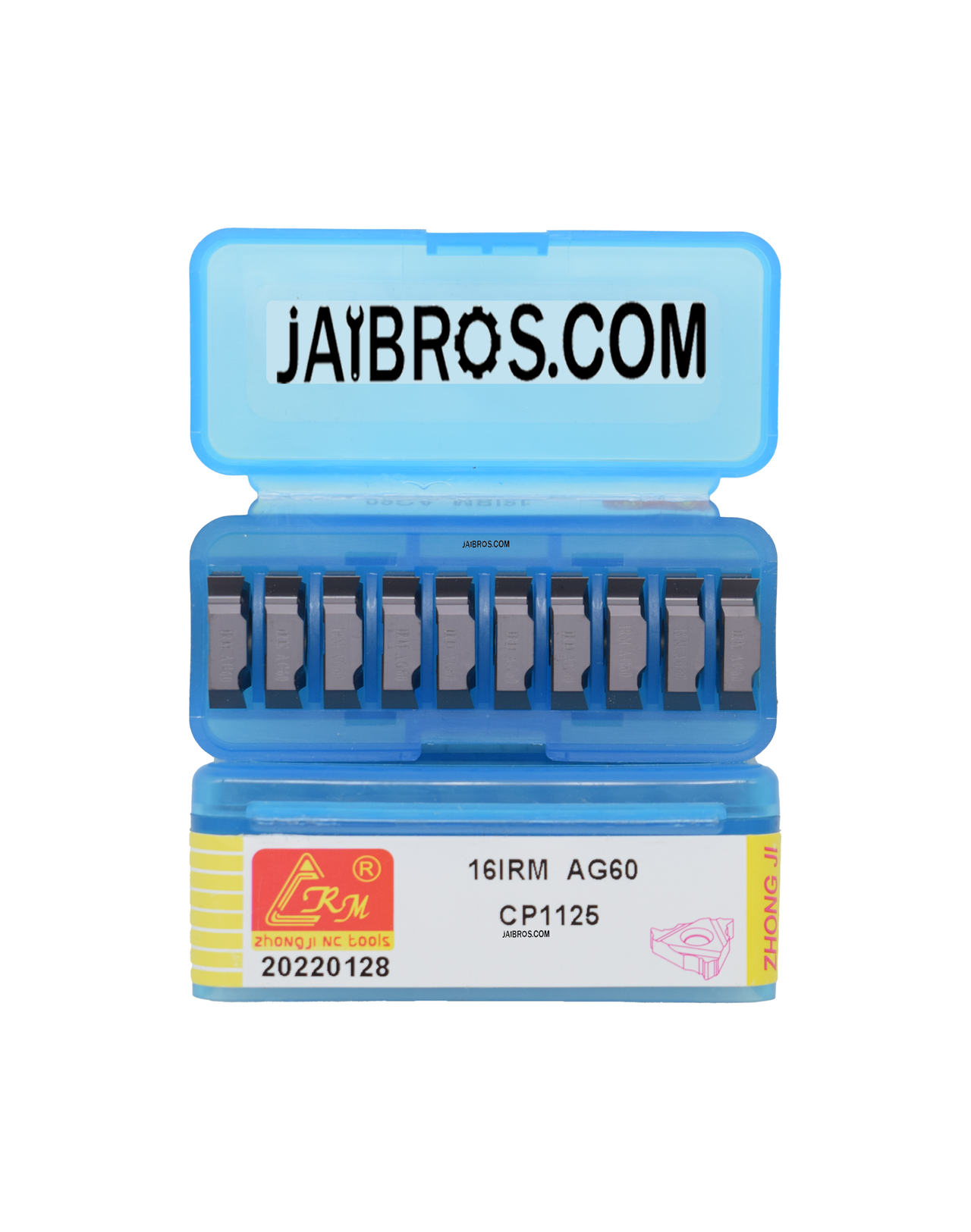 16 ER/IR AG60 External/Internal Threading CRM carbide Insert pack of 10