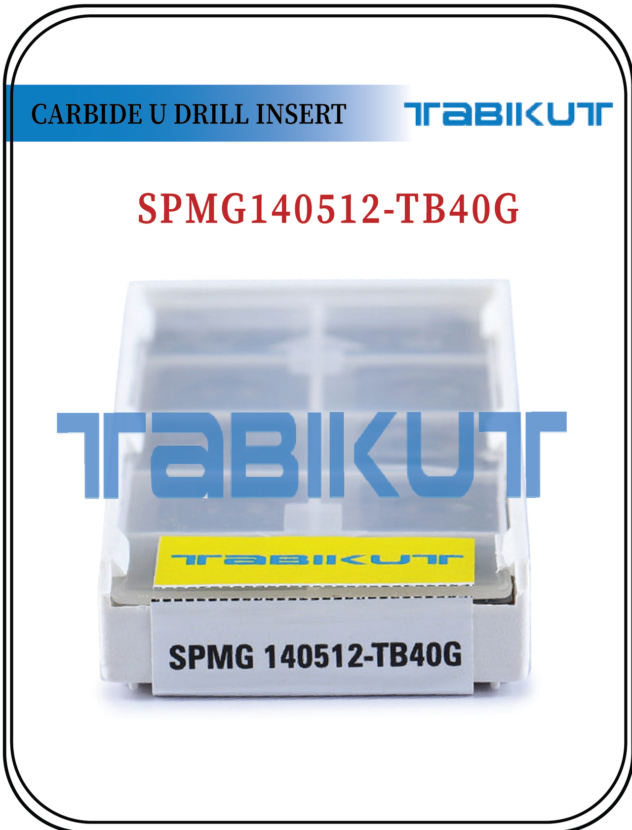 SPMG140512 TABIKUT Carbide Drilling Insert