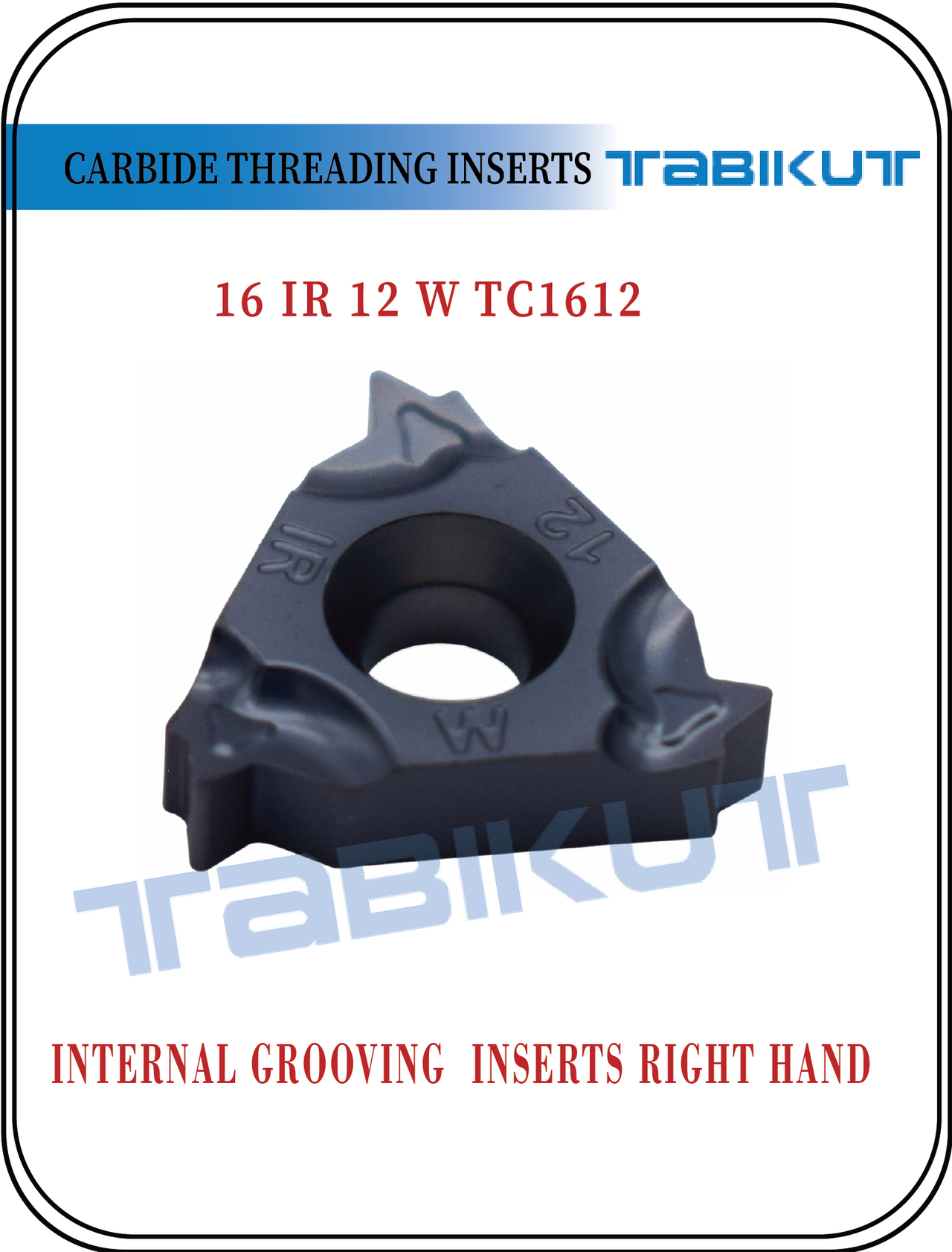 Threading Carbide Insert 16 IR 12W