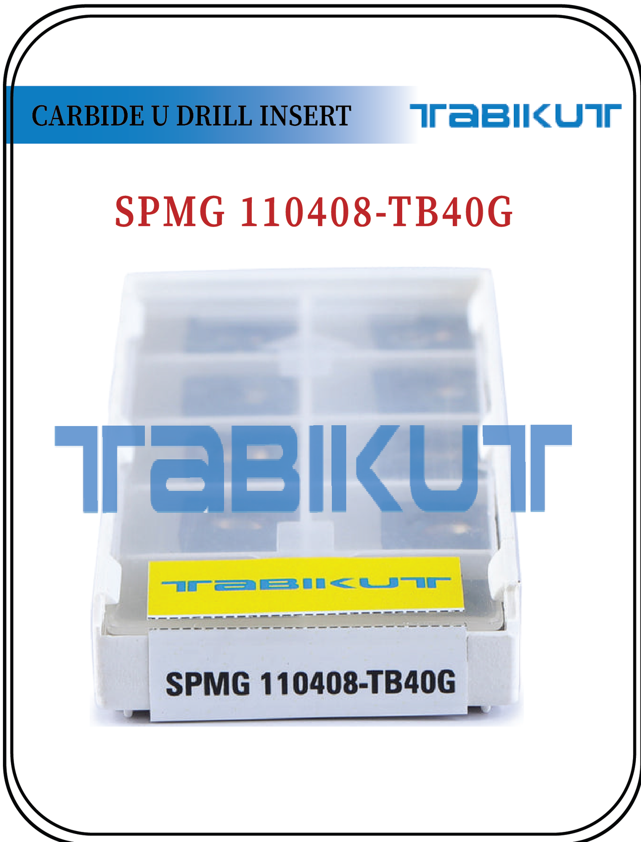 SPMG110408 TABIKUT Carbide Drilling Insert