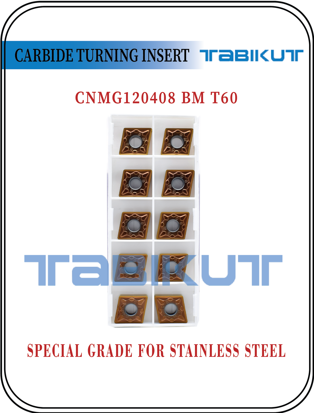 CNMG120408 BM T60 Stainless Steel