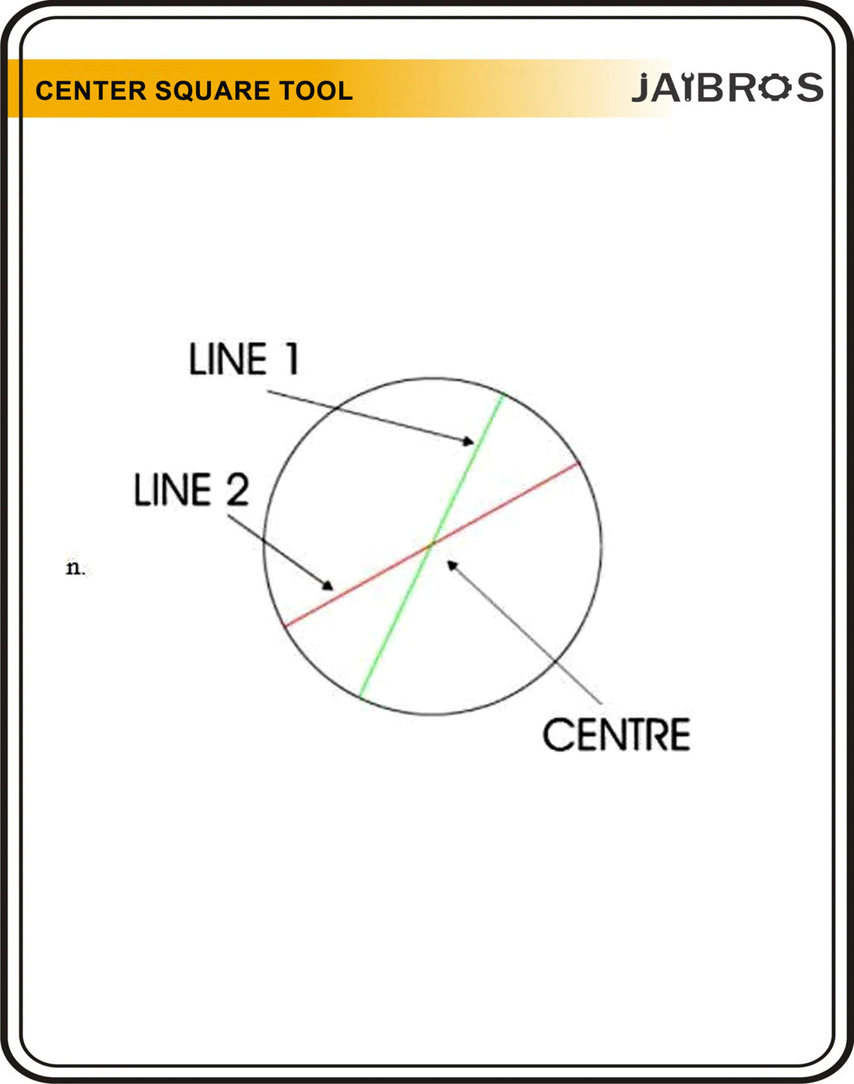 Center Square tool for center 1.5 inch