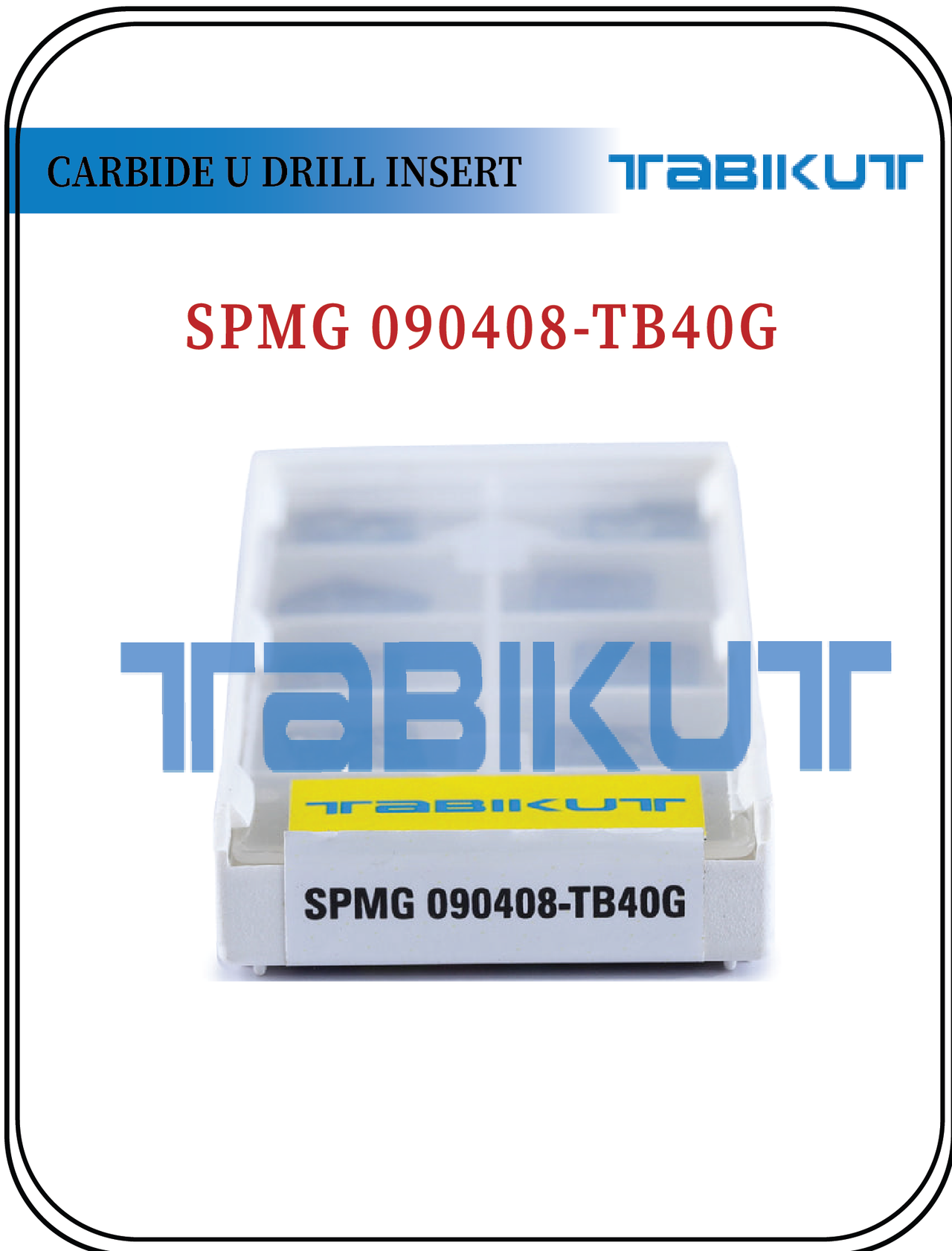 SPMG090408 TABIKUT Carbide Drilling Insert