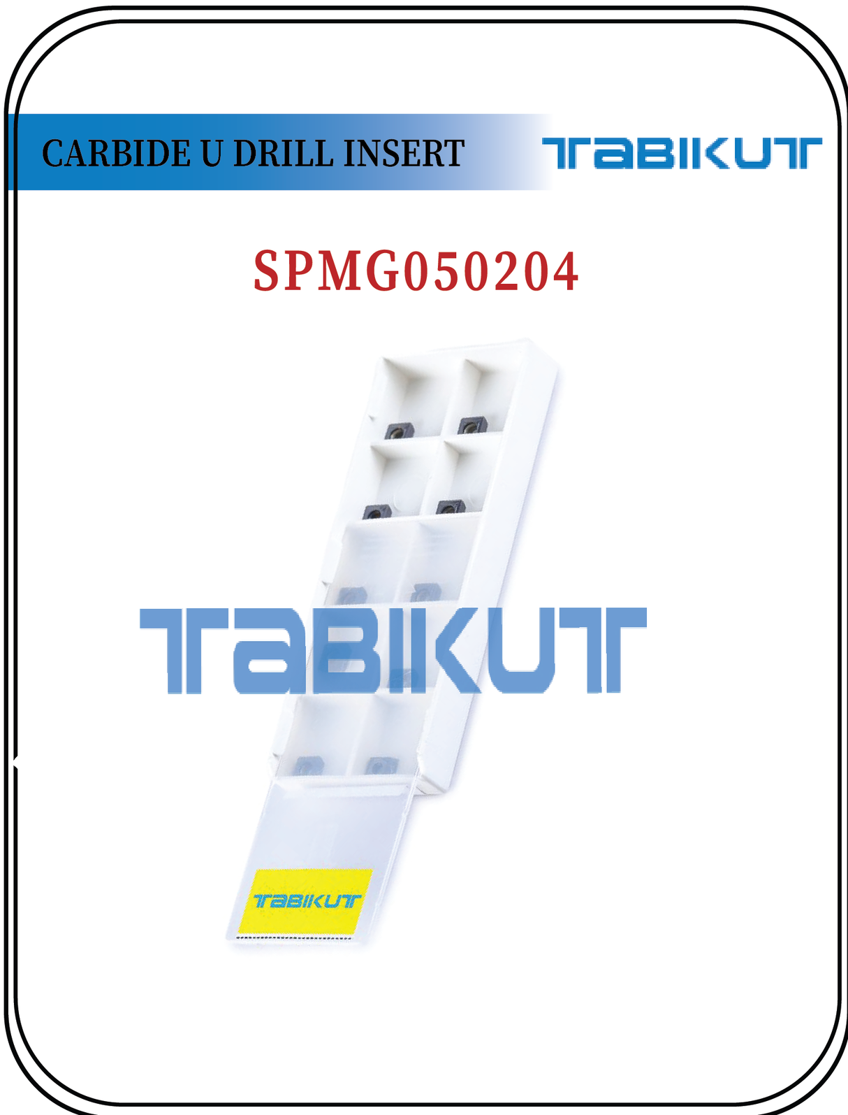 SPMG050204 TABIKUT Carbide drilling Insert