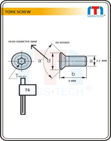 Grey Torx Screw 2.2 mm