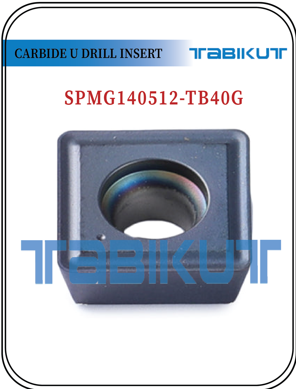 SPMG140512 TABIKUT Carbide Drilling Insert