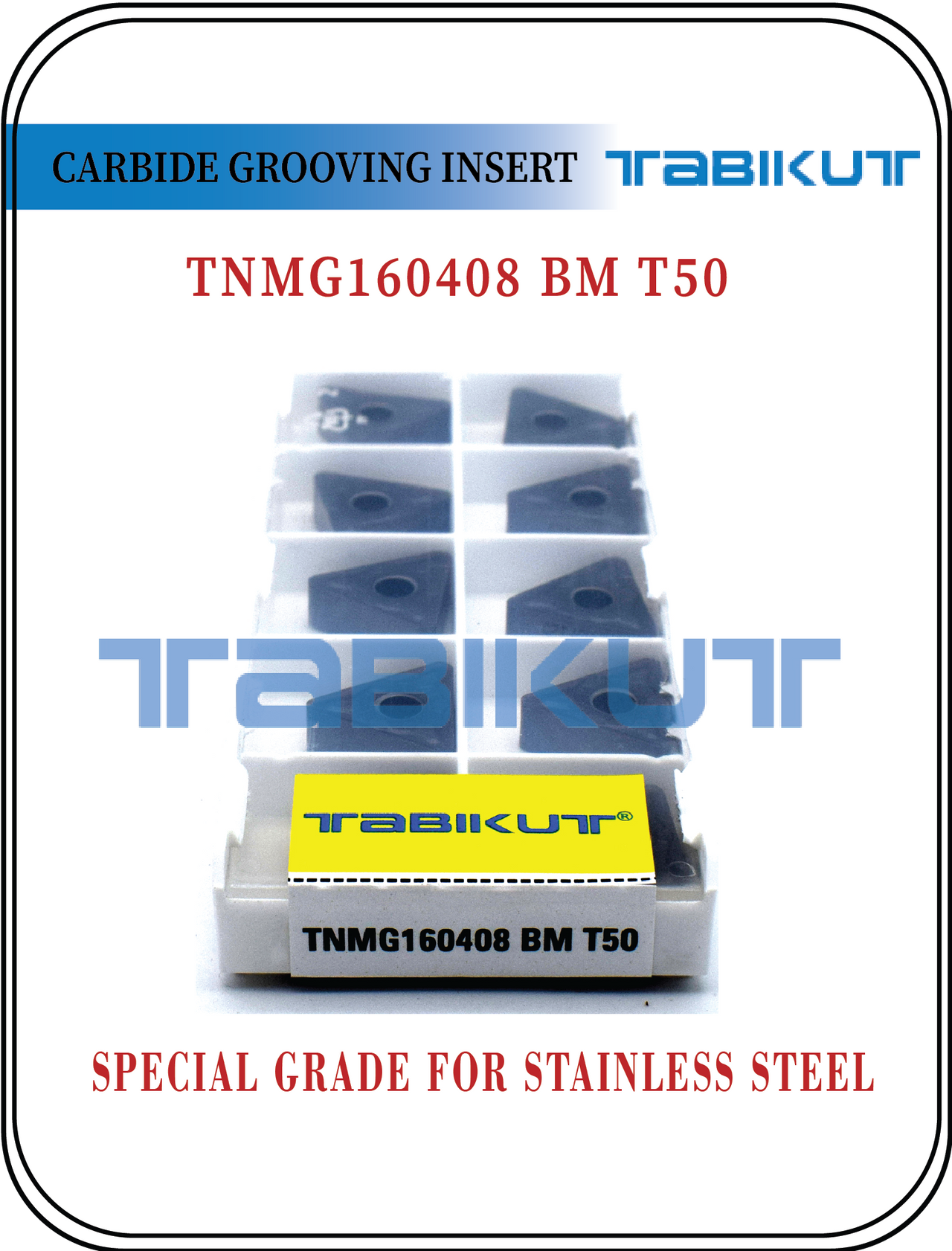 TNMG1604/04/08/12 BM T50 insert