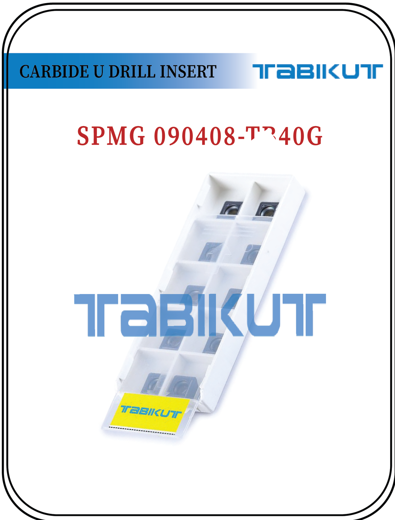 SPMG090408 TABIKUT Carbide Drilling Insert