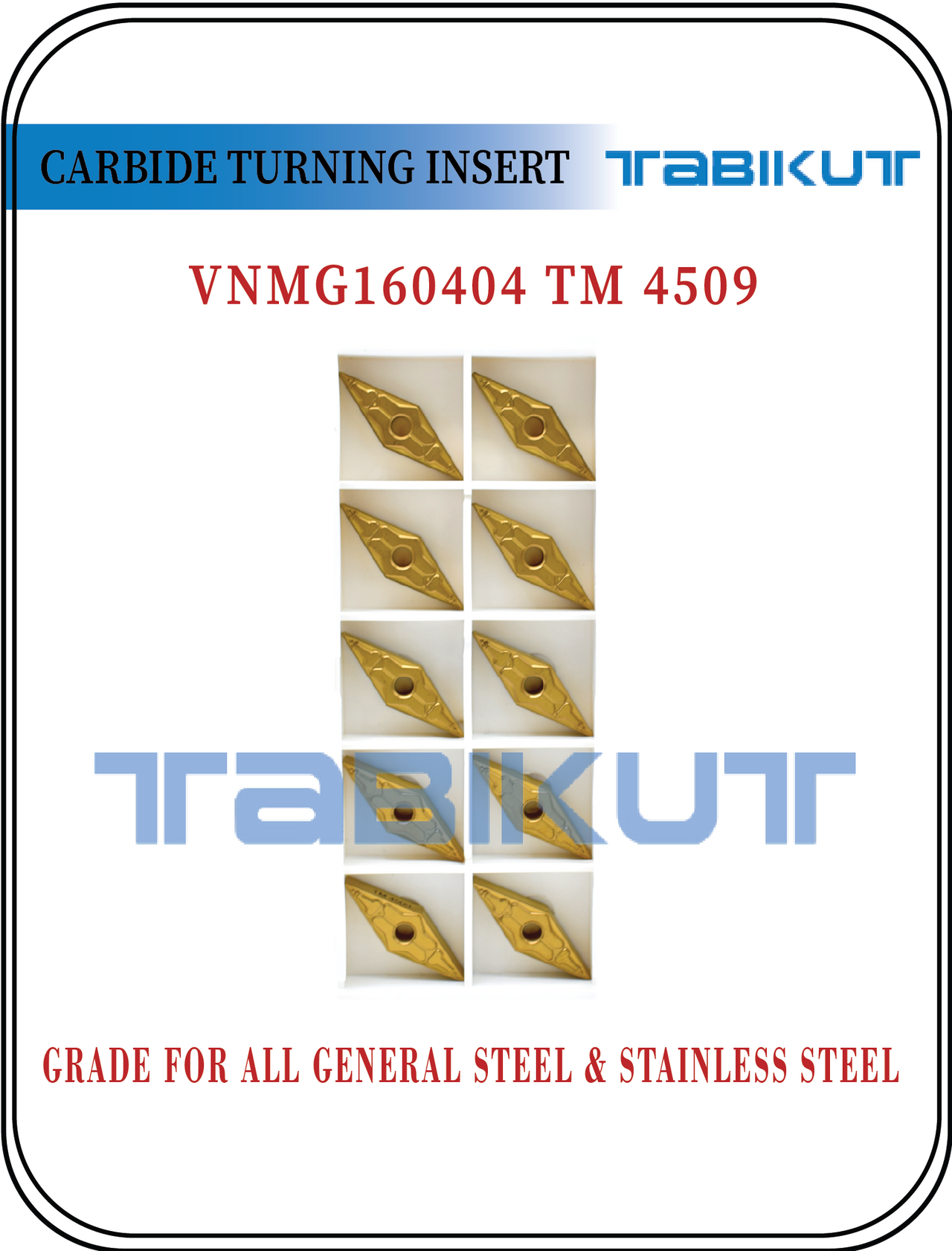 VNMG160404/08 TM 4509 pack of 10