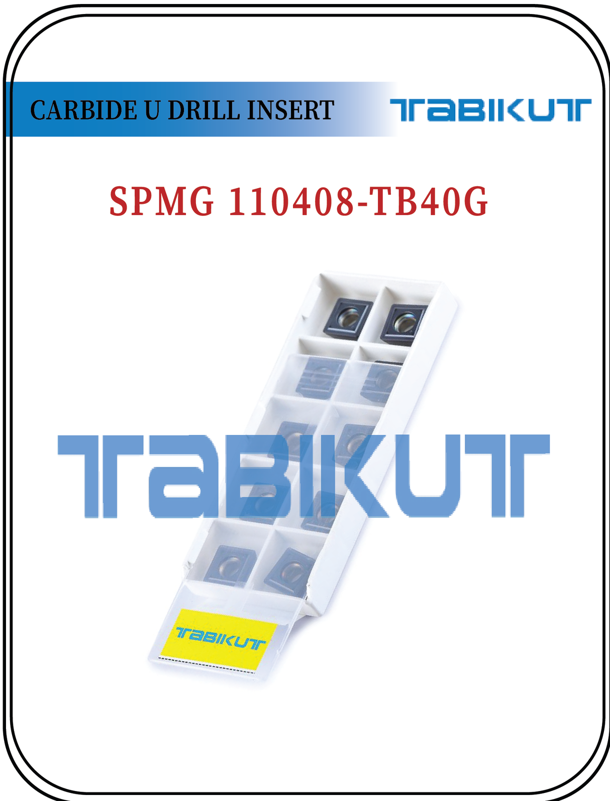 SPMG110408 TABIKUT Carbide Drilling Insert