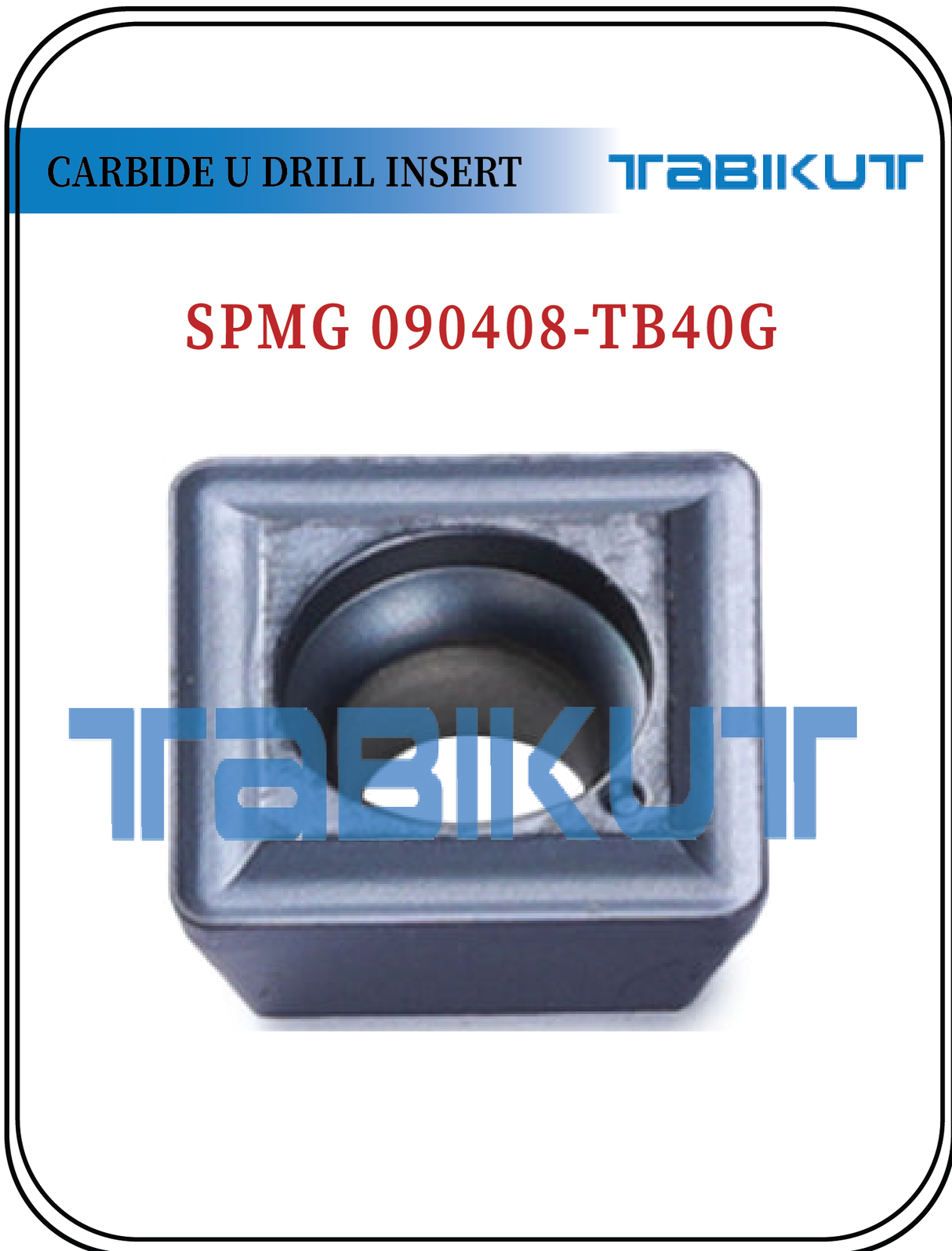 SPMG090408 TABIKUT Carbide Drilling Insert