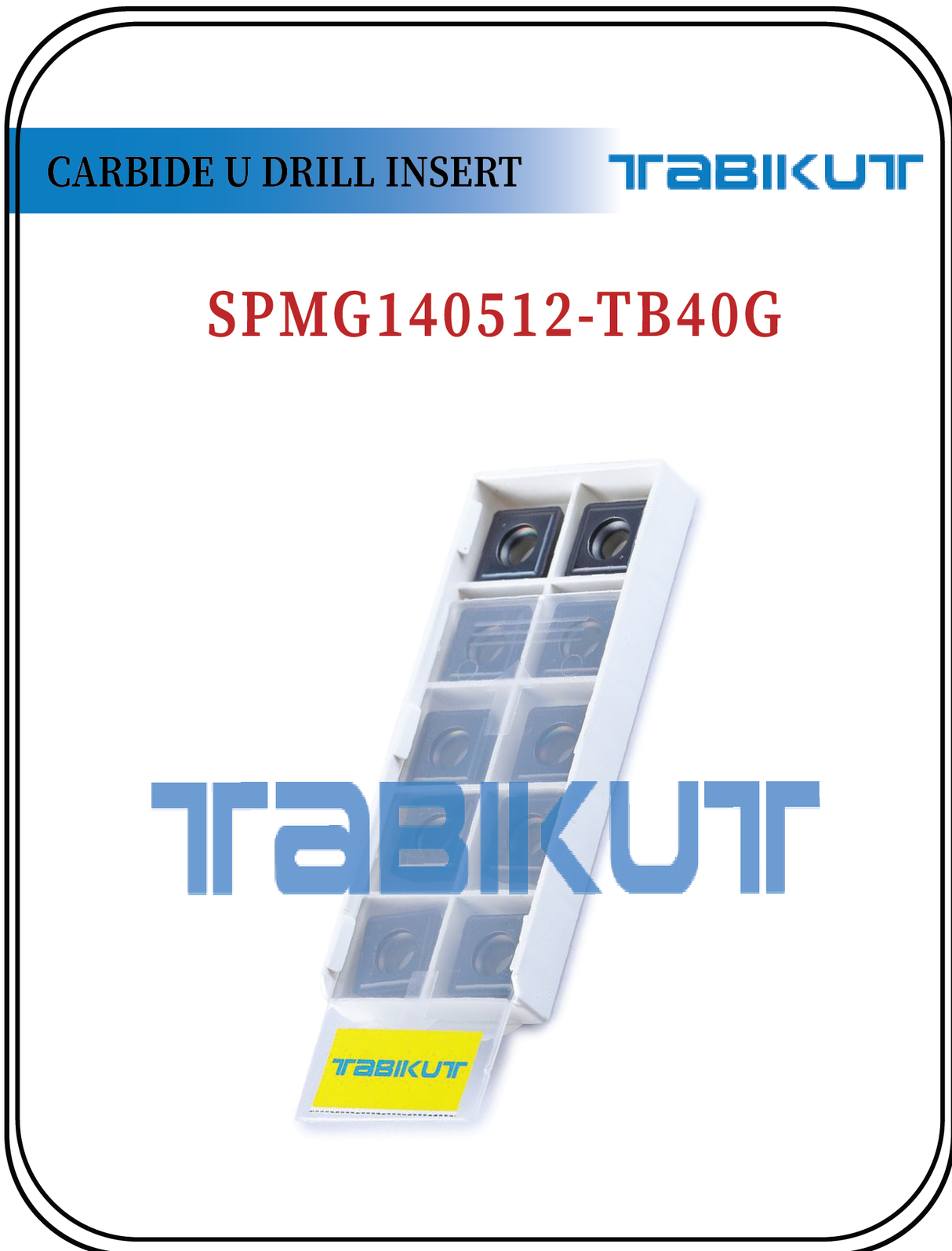 SPMG140512 TABIKUT Carbide Drilling Insert